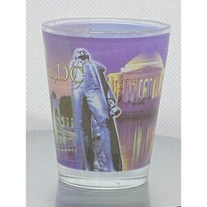 Washington DC Souvenir Shot Glass Monuments Washington Lincoln US Capital Wrap